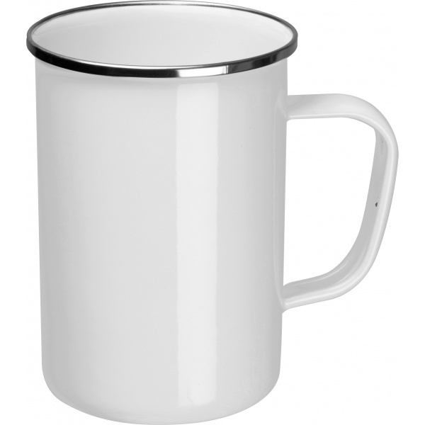 Logo trade business gifts image of: Enamel cup Adelaine