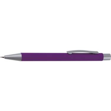 Logo trade promotional item photo of: Mechanical pencil soft touch ANCONA