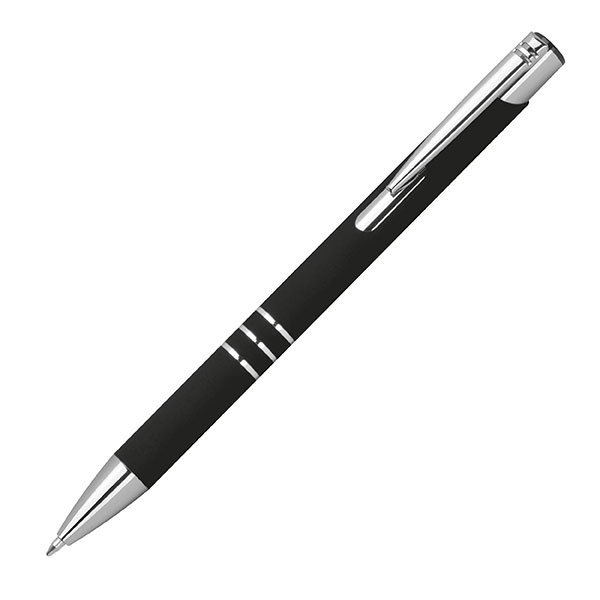 Logotrade promotional gift image of: Semi gel pen soft touch DUNMORE