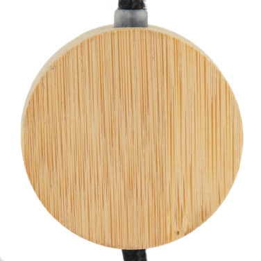 Logo trade advertising product photo of: 4in1 long wooden cable with elighted logo for engraving