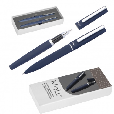Logotrade promotional products photo of: Writing set soft touch SAINTE MAXIME MoLu