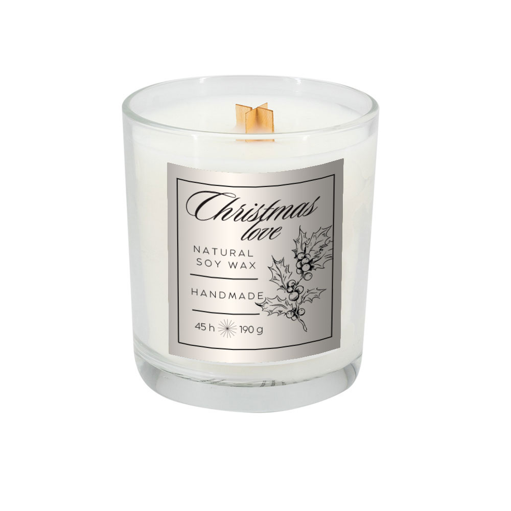 Logotrade promotional giveaway picture of: Soy candle 190g Christmas love