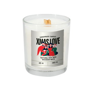 Logotrade corporate gifts photo of: Soy candle 190g Christmas love