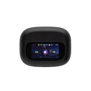 Logo trade corporate gifts picture of: Airtune RCS recycled plastic ANC earbuds with touch screen