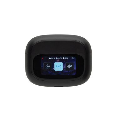 Logo trade promotional gifts picture of: Airtune RCS recycled plastic ANC earbuds with touch screen