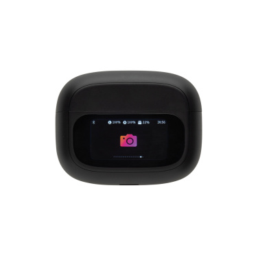 Logo trade promotional gift photo of: Airtune RCS recycled plastic ANC earbuds with touch screen