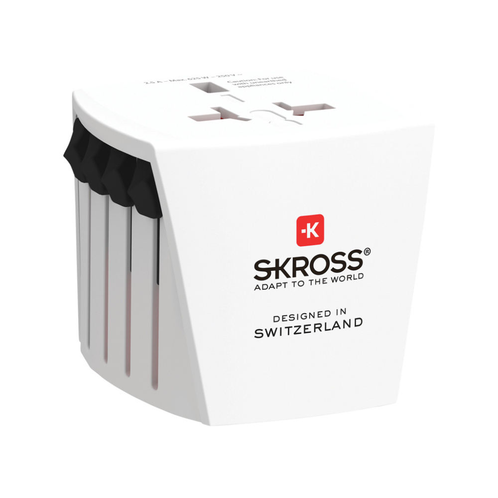 Logo trade promotional gift photo of: SKROSS World Travel Adapter MUV Micro