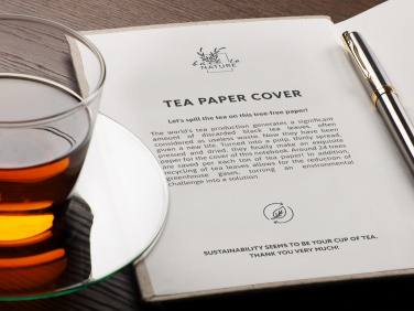 Logotrade corporate gift picture of: Recycled Tea Notebook 209734000