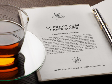 Logotrade advertising product picture of: Recycled Coconut Notebook 209734100