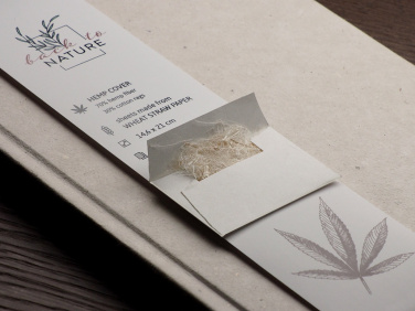 Logo trade promotional giveaways picture of: Recycled Hemp Notebook 209734300
