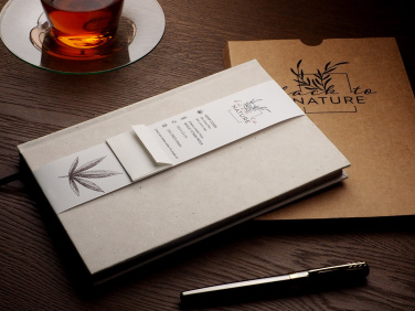 Logotrade advertising product picture of: Recycled Hemp Notebook 209734300