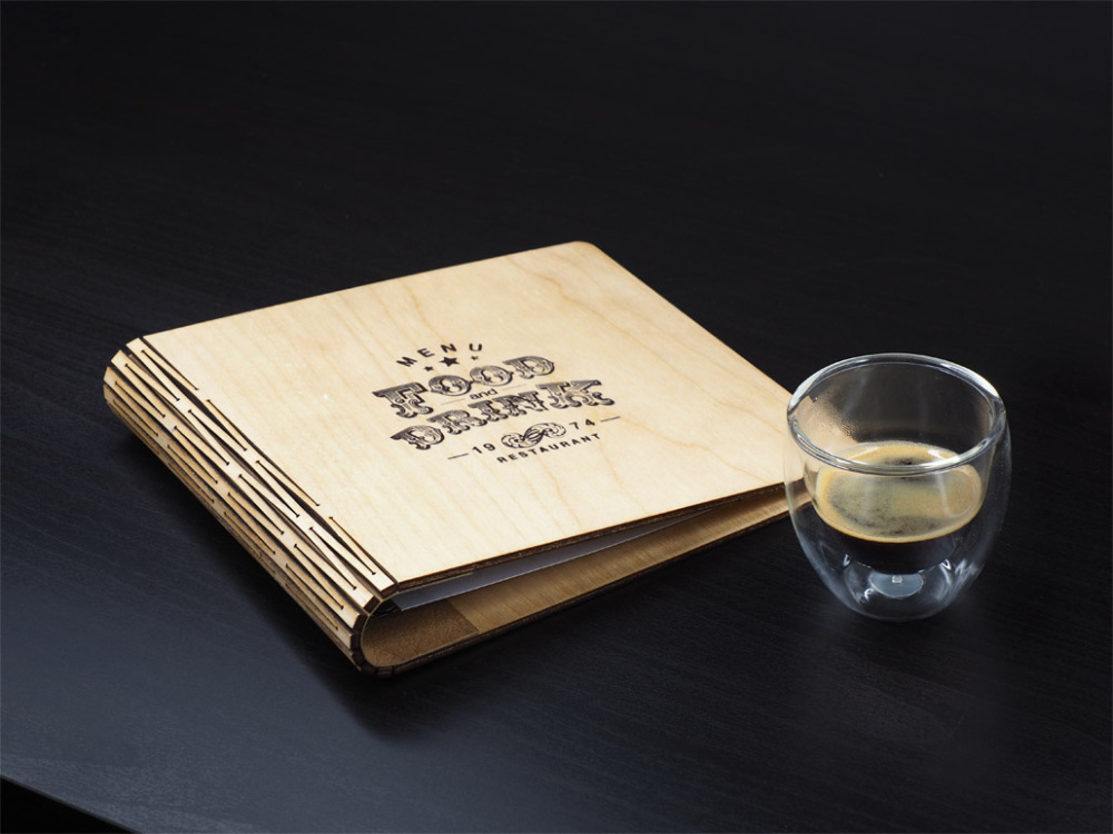 Logo trade promotional merchandise image of: Menu cover 1108121