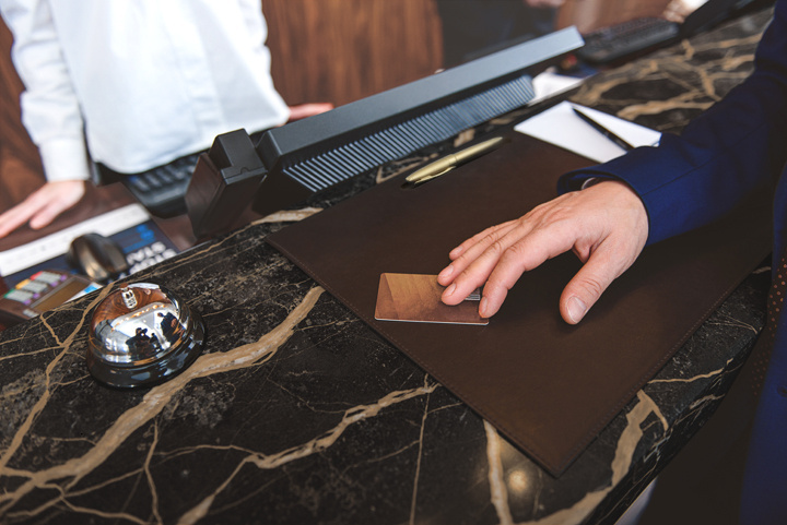 Logo trade promotional merchandise photo of: Reception desk blotter 1131119