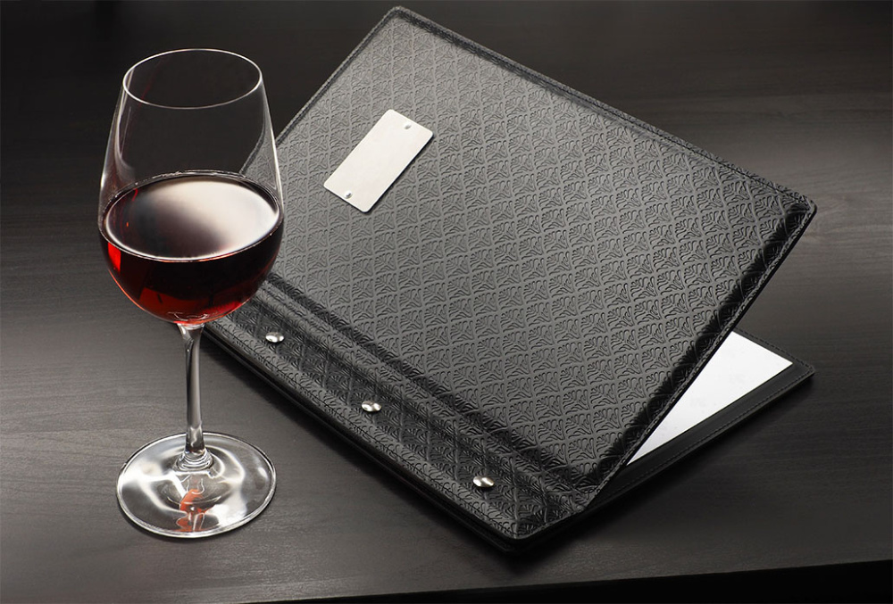 Logo trade corporate gifts image of: Menu cover 1084244
