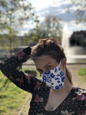 Logotrade promotional giveaways photo of: VENUS PRO cotton face mask with a pocket an HEPA filter 1378165