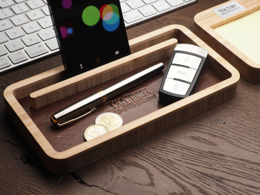 Logo trade promotional gifts picture of: Wooden desk organiser 1852292