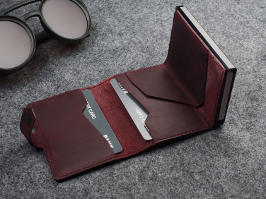 Logo trade promotional items picture of: RFID wallet - Hunter Leather 2109284