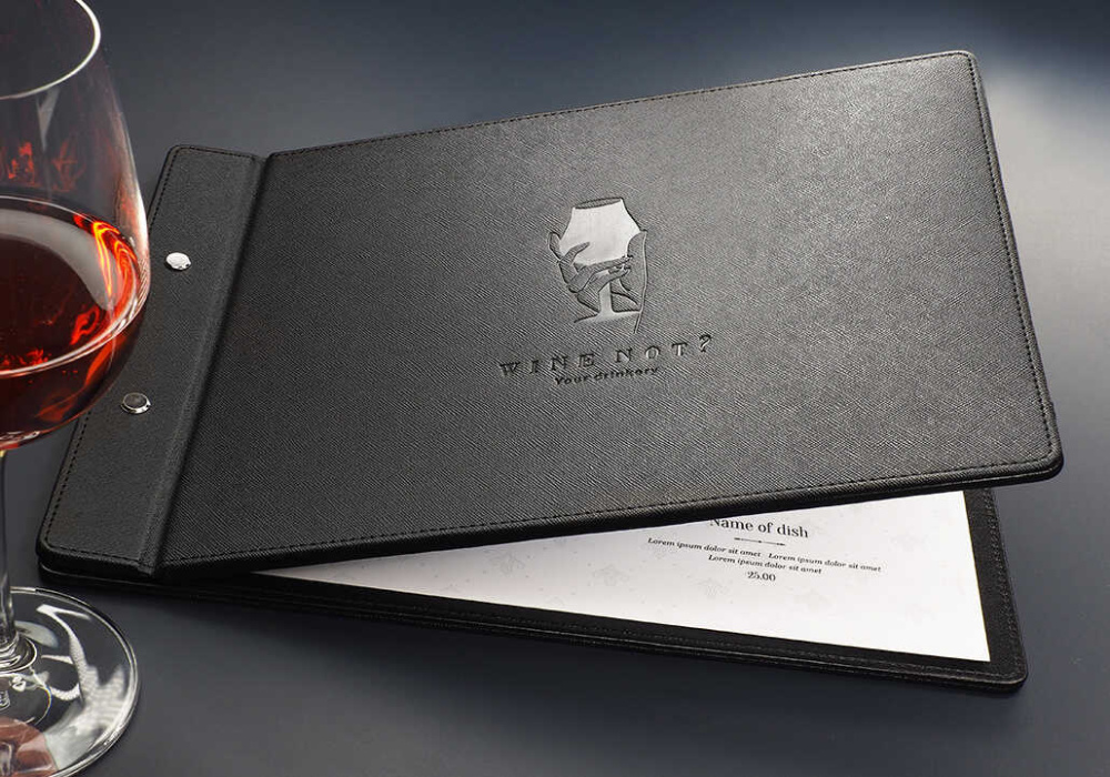 Logo trade promotional giveaways picture of: Menu cover 1083270