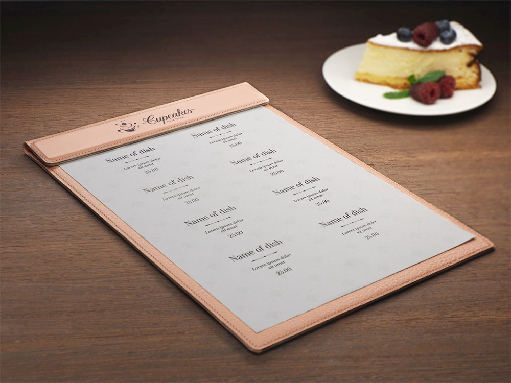 Logo trade promotional gift photo of: Menu cover 1241281