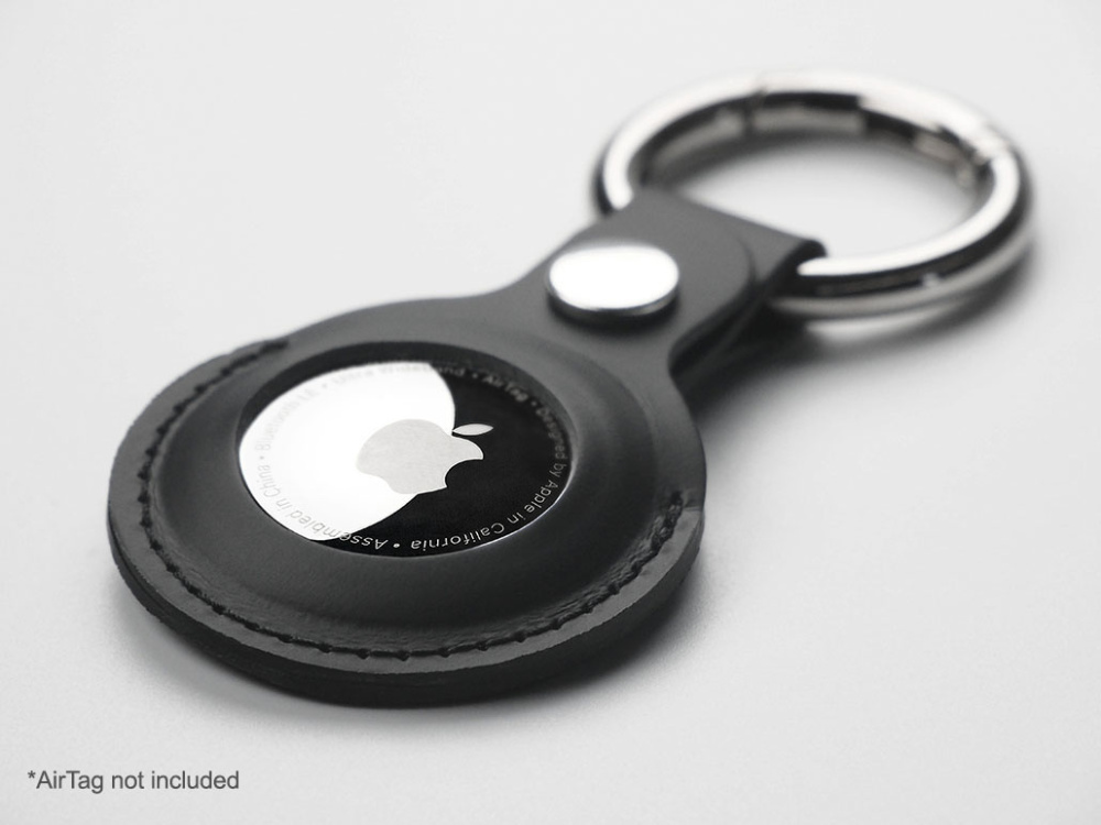 Logo trade promotional products image of: Keyring with holder for AirTag 1914094