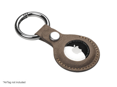 Logo trade promotional merchandise image of: Keyring with holder for AirTag 1914106