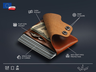 Logo trade business gift photo of: Wallet 384141
