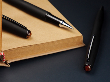 Logotrade corporate gifts photo of: Amber Pen set  1235036