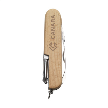 Logo trade promotional item photo of: Beechwood Pocket knife