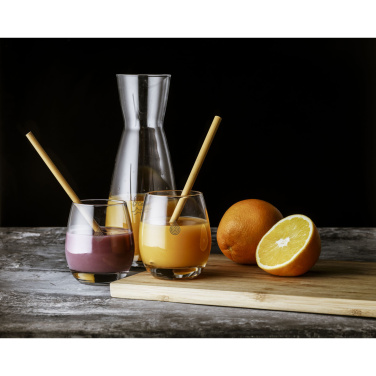 Logo trade corporate gift photo of: ECO Bamboe Straw Set bamboo straws