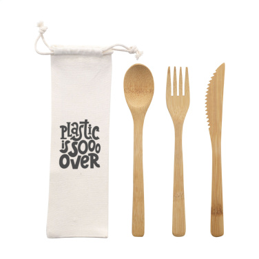 Logo trade advertising products picture of: Bambu Cutlery Set