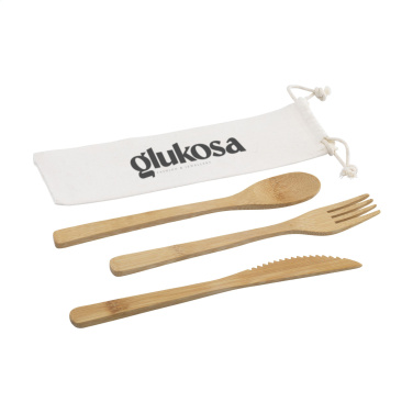 Logotrade promotional item image of: Bambu Cutlery Set