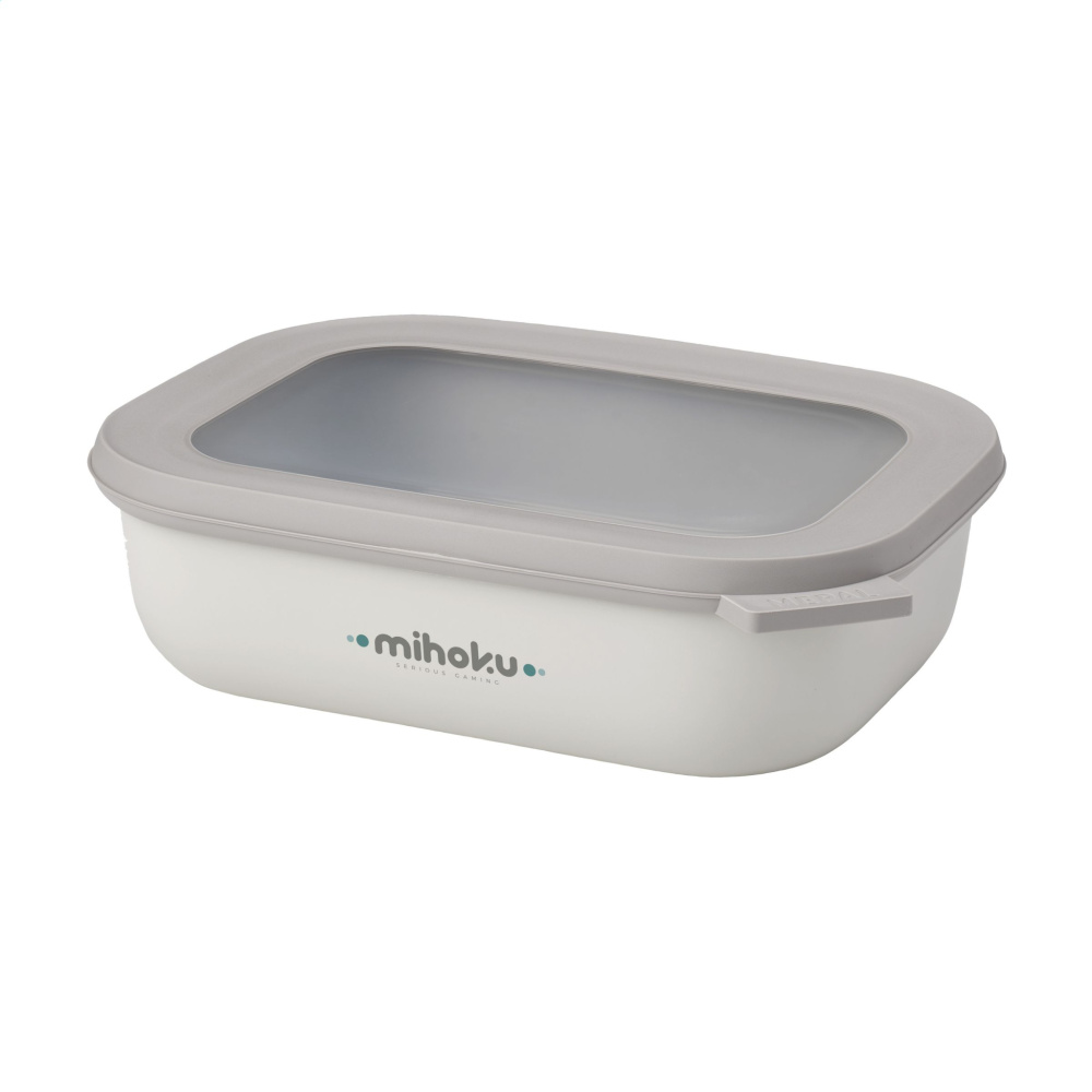 Logotrade promotional products photo of: Mepal Cirqula multi use rectangular bowl 1 L lunchbox