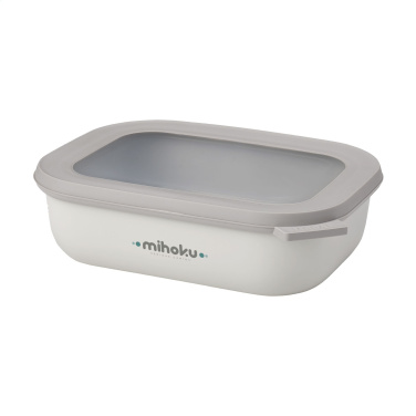 Logo trade promotional giveaways image of: Mepal Cirqula multi use rectangular bowl 1 L lunchbox