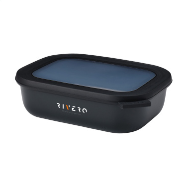 Logo trade promotional products image of: Mepal Cirqula multi use rectangular bowl 1 L lunchbox