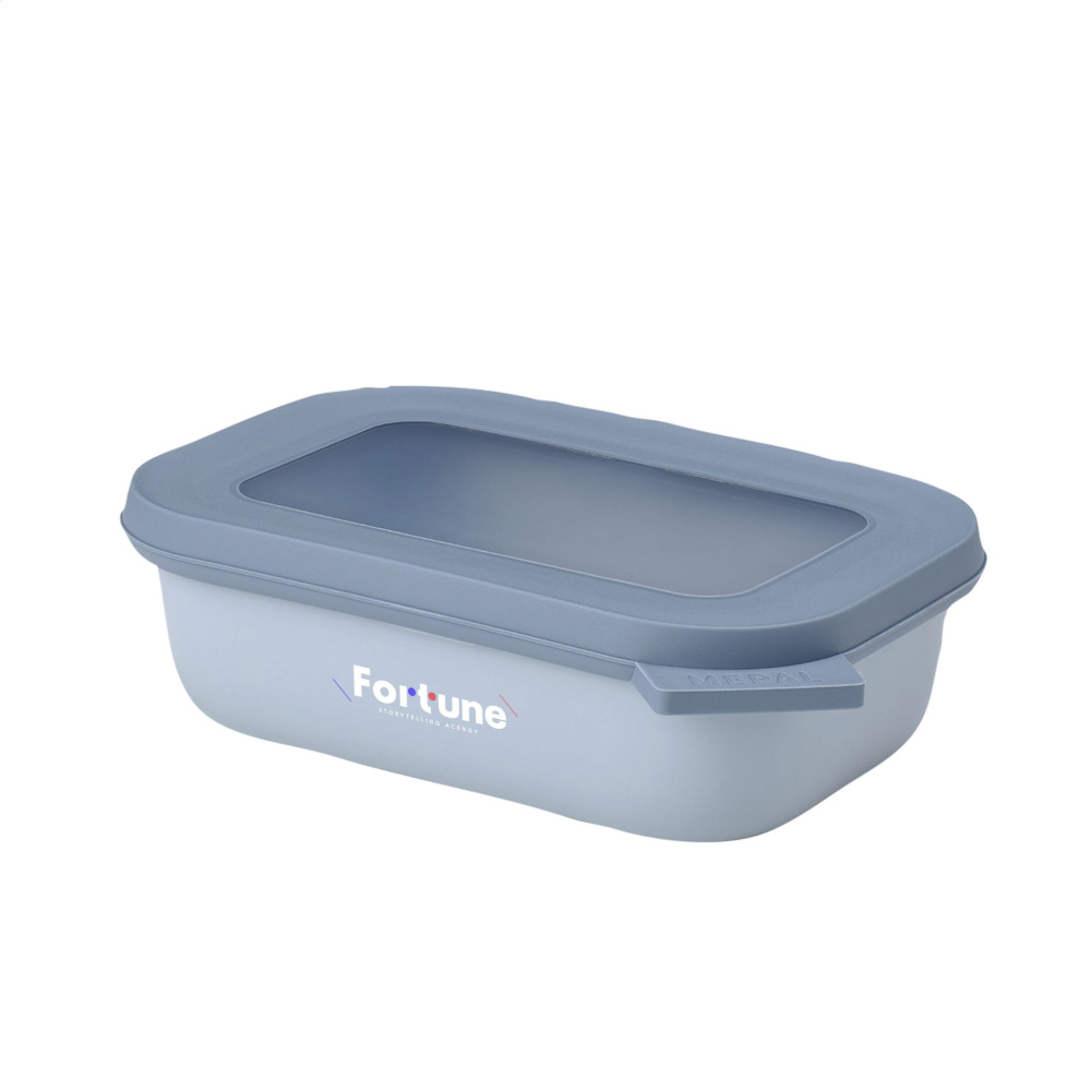 Logo trade promotional merchandise picture of: Mepal Cirqula multi use rectangular bowl 500ml lunchbox