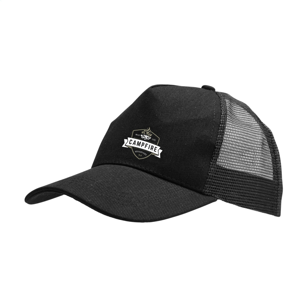 Logo trade business gift photo of: Trucker Recycled Cotton cap