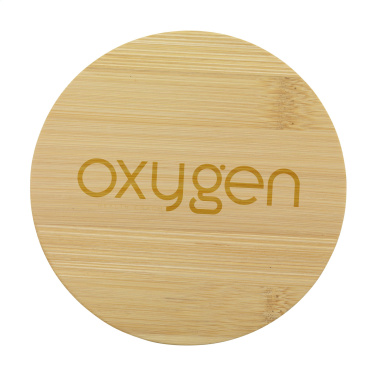 Logo trade business gift photo of: Bamboo Coaster Set