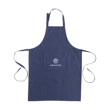 Logo trade advertising product photo of: Apron GRS Recycled Denim (220 g/m²)