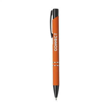 Logotrade promotional giveaway image of: Ebony Rubberised pen