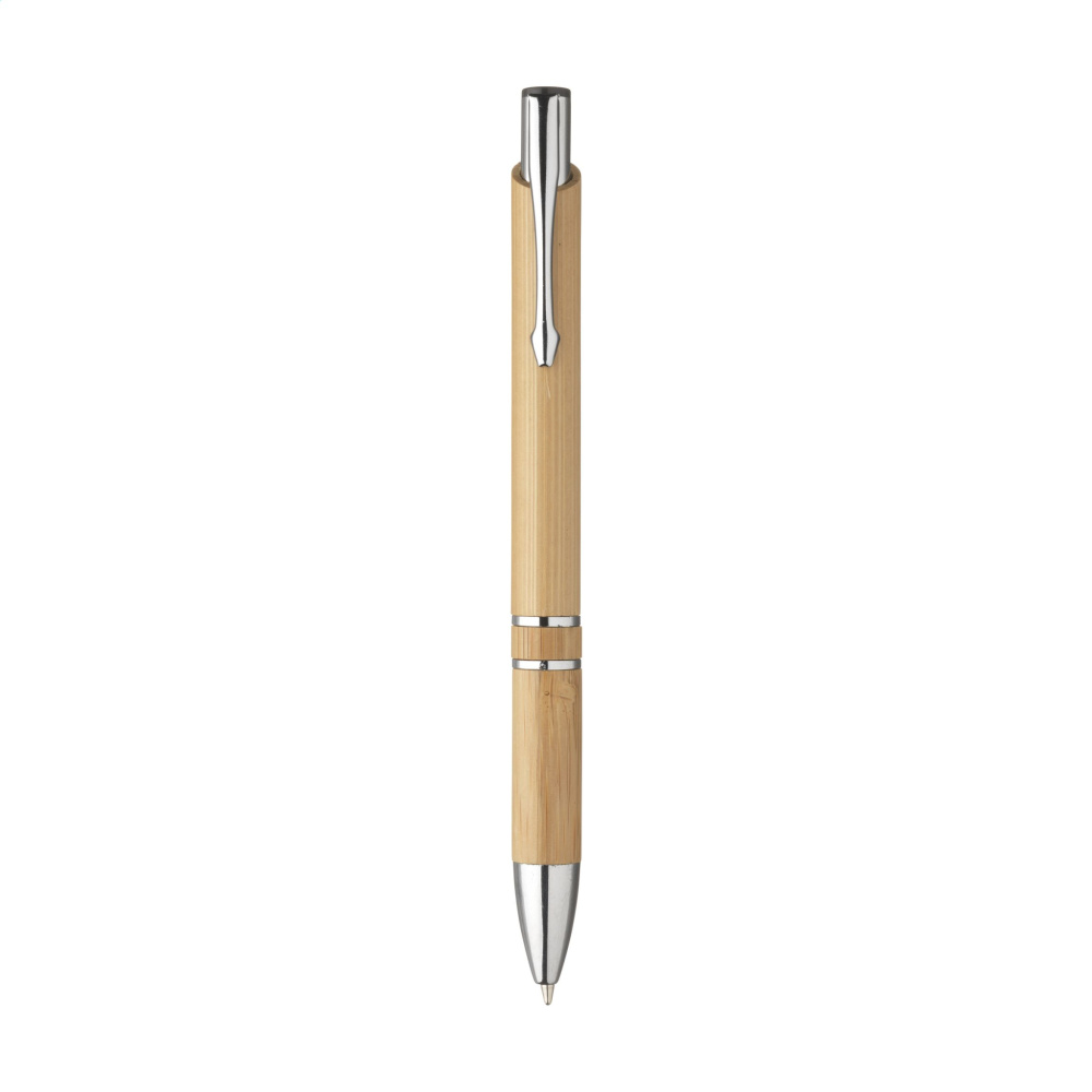 Logo trade business gifts image of: Ebony Bamboo pen