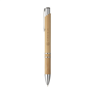 Logo trade promotional products image of: Ebony Bamboo pen