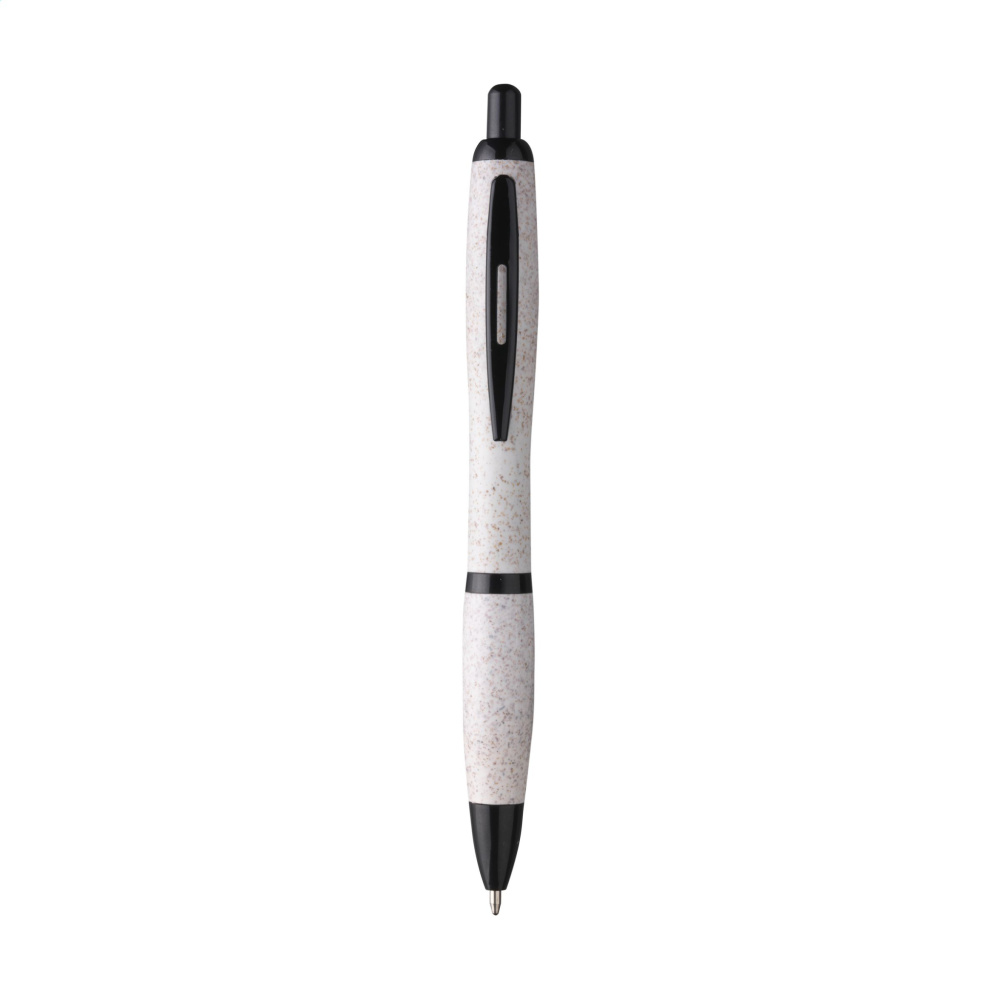 Logo trade promotional merchandise photo of: Athos Wheat-Cycled Pen wheat straw pen