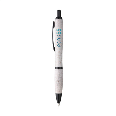 Logo trade promotional merchandise image of: Athos Wheat-Cycled Pen wheat straw pen