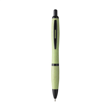 Logo trade promotional giveaways image of: Athos Wheat-Cycled Pen wheat straw pen