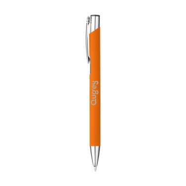 Logo trade promotional merchandise image of: Ebony Soft Touch pen