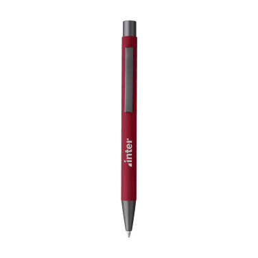 Logotrade promotional item picture of: Brady Soft Touch Recycled Alu pens