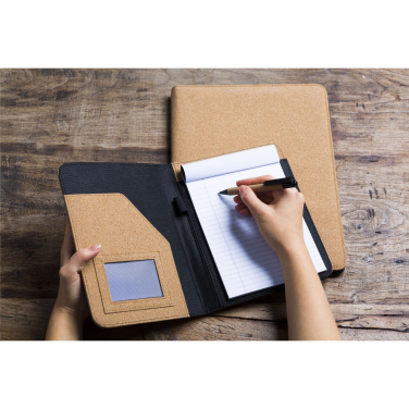 Logo trade corporate gifts image of: Eco Conference Cork A5 document folder