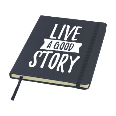 Logo trade promotional products picture of: BudgetNote A5 Blanc Paper notebook