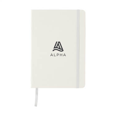 Logotrade promotional item picture of: BudgetNote A5 Blanc Paper notebook