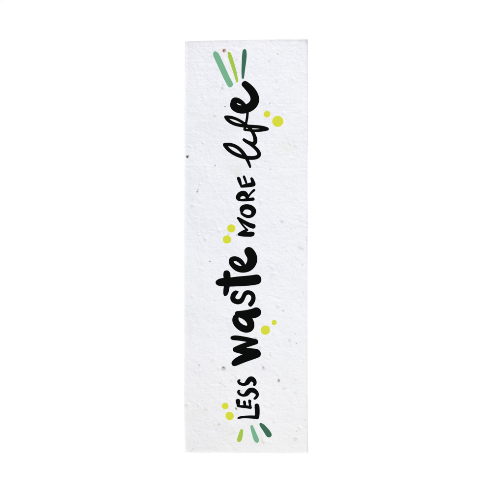 Logo trade promotional item photo of: Seed Paper Bookmark